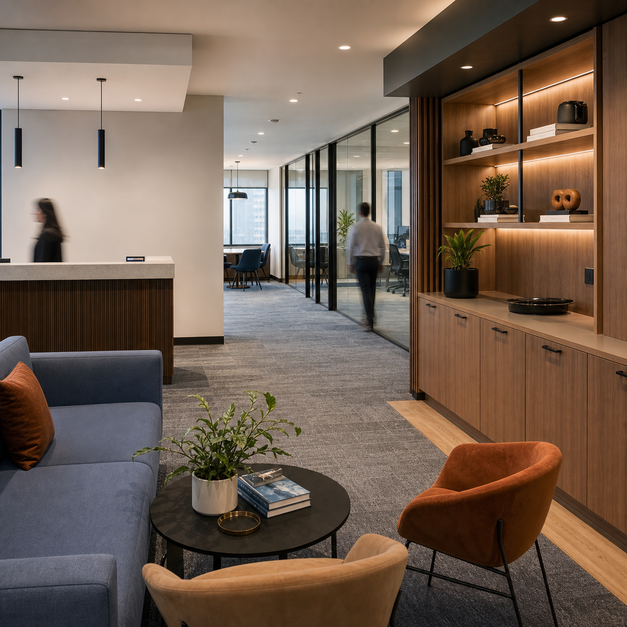 Corporate Offices millwork environment