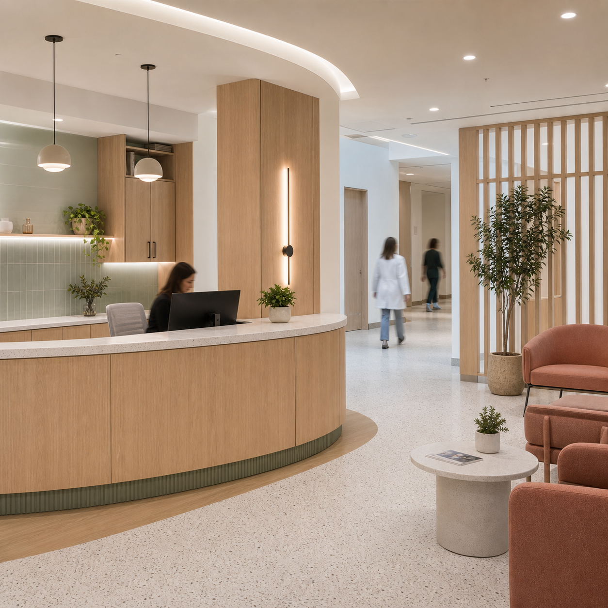 Healthcare & Clinic Spaces millwork environment